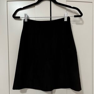Aritzia Babaton Modern Mini Skirt in suede